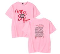 RYSXJLX Caity Baser 10 Affirmations T-Shirt Still Learning Merch Women Men Fashion Casual Short Sleeve Tee (S,Pink)