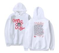 RYSXJLX Caity Baser Still Learning 10 AFFIRMATIONS Hoodie Unisex Albun Merch Classic Long Sleeve Sweatshirt (M,white)