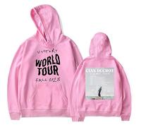 RYSXJLX Cian Ducrot Hoodie Unisex Casual Fashion Classic Print Sweatshirt Singer Victory Tour Merch (XXS,pink)