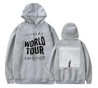RYSXJLX Cian Ducrot Hoodie Unisex Casual Fashion Classic Print Sweatshirt Singer Victory Tour Merch (L,grey)