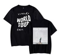 RYSXJLX Cian Ducrot T-Shirt Casual Fashion Crewneck Short Sleeve Victory Tour Merch (XS,Black)