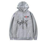 RYSXJLX D4VD Petals to Thorns Print Hoodie Unisex Casual Fashion Retro Classic Rapper Merch Streetwear (M,grey)