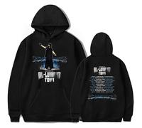 RYSXJLX Diljit Dosanjh Dil-Luminati Tour Hoodie Unisex 2024 Tour Merch Retro Classic Long Sleeve Sweatshirt (M,black)