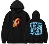 RYSXJLX Dominic Fike Merch Don’t Stare At The Sun Tour Hoodie Unisex Casual Fashion Classic Long Sleeve (M,black)