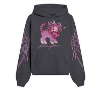 RYSXJLX Flamingo Flim Flam Smitten Kitten Hoodie Women Men Long Sleeve Fashion Casual Print Sweatshirt (M,grey)