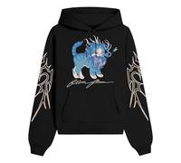 RYSXJLX Flamingo Flim Flam Smitten Kitten Hoodie Women Men Long Sleeve Fashion Casual Print Sweatshirt (L,black)