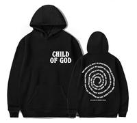 RYSXJLX Forrest Frank Child Of God Logo Hoodie Unisex Retro Fashion Classic Long Sleeve Sweatshirt (XXS,black)