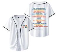 RYSXJLX Forrest Frank Merch Child of God Album T-Shirt 2024 Men Women Fashion Short Sleeve Baseball Jersey (XS,White)
