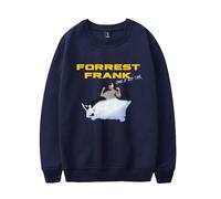 RYSXJLX Forrest Frank Merch Child Of God Tour Crewneck Top Unisex Retro Classic Long Sleeve Sweatshirt (XS,navy)