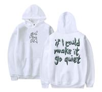 RYSXJLX Girl in red If You Could Make It Go Quiet Print Hoodie Unisex Casual Fashion Retro Classic Sweatshirt Streetwear (L,white)