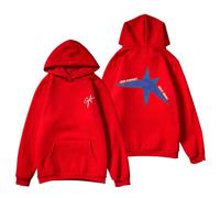 RYSXJLX Gracie Abrams Good Riddance Hoodie The Secret of Us Tour Unisex Retro Fashion Classic Long Sleeve Sweatshirt (XL,red)
