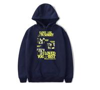 RYSXJLX Gracie Abrams I Love You I'm Sorry Hoodie The Secret of Us Merch Unisex Retro Fashion Classic Long Sleeve (S,navy)