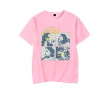 RYSXJLX Gracie Abrams Merch Risk The Secret of Us Album T-Shirt Women Men Fashion Casual Short Sleeve Tee (M,Pink)