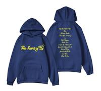 RYSXJLX Gracie Abrams Merch The Secret of Us Album Hoodie Unisex Retro Fashion Classic Long Sleeve Sweatshirt (XS,navy)
