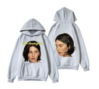 RYSXJLX Gracie Abrams Merch The Secret of Us Tour 2024 Hoodie Unisex Retro Fashion Classic Long Sleeve Sweatshirt (L,grey)