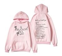 RYSXJLX Gracie Abrams Merch The Secret of Us Tour Hoodie Unisex Retro Fashion Classic Long Sleeve Sweatshirt (XXS,pink)