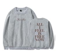 RYSXJLX Gracie Abrams The Secret of Us Free Now Crewneck Unisex Retro Classic Long Sleeve Sweatshirt (M,grey)