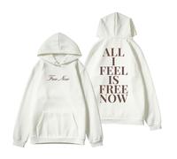 RYSXJLX Gracie Abrams The Secret of Us Free Now Hoodie Unisex Retro Fashion Classic Long Sleeve Sweatshirt (S,white)