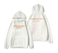 RYSXJLX Gracie Abrams The Secret of Us Hoodie Unisex Album Merch Retro Fashion Classic Long Sleeve Sweatshirt (XXS,white)