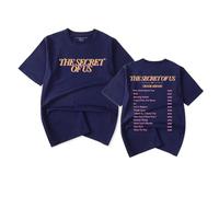 RYSXJLX Gracie Abrams The Secret of Us T-Shirt Women Men Album Merch Fashion Casual Short Sleeve Tee (XL,Navy)