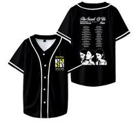 RYSXJLX Gracie Abrams The Secret of Us Tour Europe 2025 T-Shirt Men Women Fashion Short Sleeve Baseball Jersey (M,Black)
