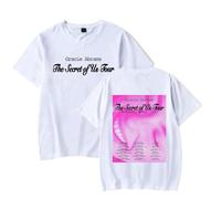 RYSXJLX Gracie Abrams The Secret of Us UK Tour 2025 T-Shirt Women Men Tour Merch Fashion Casual Short Sleeve Tee (L,White)