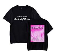 RYSXJLX Gracie Abrams The Secret of Us UK Tour 2025 T-Shirt Women Men Tour Merch Fashion Casual Short Sleeve Tee (XXL,Black)