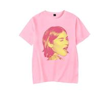 RYSXJLX Gracie Abrams Winking T-Shirt The Secret of Us Tour Merch Women Men Fashion Casual Short Sleeve Tee (XL,Pink)
