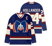 RYSXJLX Heated Rivalry Shane Hollander 24 Hockey Jersey - Unisex Navy V-Neck Long Sleeve Pullover, Sports Streetwear Top for Series Fans (M,navy24)