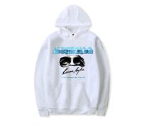 RYSXJLX Karan Aujla It Was All A Dream World Tour 2024 Hoodie Unisex Retro Fashion Classic Long Sleeve Sweatshirt (XS,white)