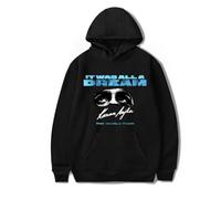 RYSXJLX Karan Aujla It Was All A Dream World Tour 2024 Hoodie Unisex Retro Fashion Classic Long Sleeve Sweatshirt (M,black)