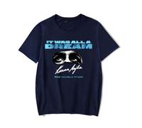 RYSXJLX Karan Aujla It was All A Dream World Tour 2024 T-Shirt Women Men Fashion Casual Short Sleeve Tee (XL,Navy)