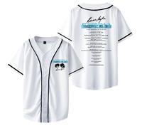 RYSXJLX Karan Aujla Merch It was All A Dream World Tour 2024 Jersey T-Shirt Men Women Fashion Short Sleeve Baseball Jersey (M,White)