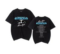 RYSXJLX Karan Aujla Merch It was All A Dream World Tour 2024 T-Shirt Women Men Fashion Casual Short Sleeve Tee (S,Black)