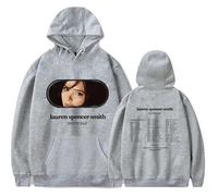 RYSXJLX Lauren Spencer Smith Mirror Tour Hoodie Unisex Casual Fashion Retro Classic Print Sweatshirt Streetwear (4XL,grey)