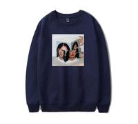 RYSXJLX Lauren Spencer Smith The Art of Being a Mess Sweatshirt 2025 Album Unisex Classic Crewneck Long Sleeve Top (S,navy)