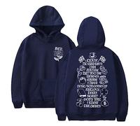 RYSXJLX Macklemore The Ben Tour Rose Hoodie Men Women Casual Fashion Long Sleeve Sweatshirt (XXS,navy)