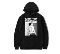 RYSXJLX Nelly Furtado 7 Album 2024 Hoodie Unisex Retro Fashion Classic Long Sleeve Sweatshirt (XXS,black)