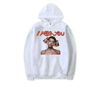 RYSXJLX Peggy Gou I Hear You Hoodie 2024 New Album Unisex Retro Fashion Classic Long Sleeve Sweatshirt (M,white)