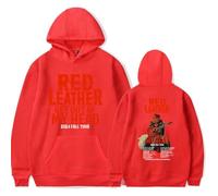 RYSXJLX Red Leather Get Out Of My Head Tour Hoodie Unisex Retro Fashion Classic Long Sleeve Sweatshirt (S,red)