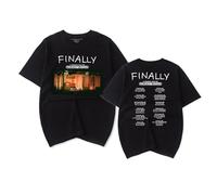 RYSXJLX Rex Orange County Finally: A Theatre Tour 2024 T-Shirt Women Men Fashion Casual Short Sleeve Tee (M,Black)