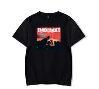 RYSXJLX Stephen Sanchez Angel Face Album T-Shirt Women Men Summer Crewneck Short Sleeve Tee (XS,Black)