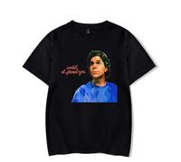 RYSXJLX Stephen Sanchez T-Shirt Until I Found You Women Men Summer Crewneck Short Sleeve Tee Singer Merch (XXL,Black)