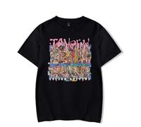 RYSXJLX Sufjan Stevens T-Shirt Javelin Album Casual Fashion Crewneck Short Sleeve Singer Merch (XXL,Black)