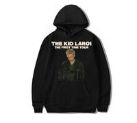 RYSXJLX The Kid LAROI The First Time Tour 2024 Hoodie Unisex Fashion Classic Long Sleeve Sweatshirt (S,black)