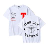 RYSXJLX Tiesto Merch Logo T-Shirt New Women Men Casual Fashion Short Sleeve Tee (XL,White)