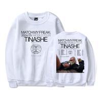 RYSXJLX Tinashe Match My Freak World Tour 2024 Crewneck Top Women Men Retro Classic Long Sleeve Sweatshirt (XL,white)