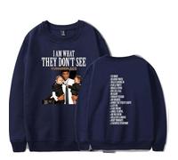 RYSXJLX Yungeen Ace I Am What They Don't See Sweatshirt 2025 Album Women Men Casual Fashion Long Sleeve (XL,navy)