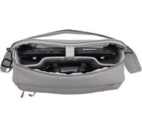 Rysydant Game Console Storage Bag, Shockproof Carry Case for Switch X, Fits for MSI Claw Steam Deck Splashproof PU Case with Mesh Pocket, Gray(17X35x11CM)