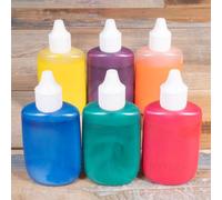 Rytech 6 x 25ml Assorted Colours Marbling Ink Set in Dropper Bottles, Marbled Patterns, School Supplies, Art and Crafts Projects, Children's Craft Projects, Ideal for Kids (Metalic)